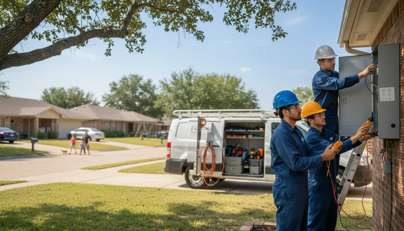 Certified electrician providing emergency electrical services in Grant, IA